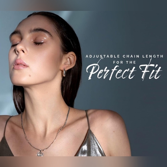 Moissanite Heart Necklace For Women Brass With White Gold Plating - Picture 5 of 5